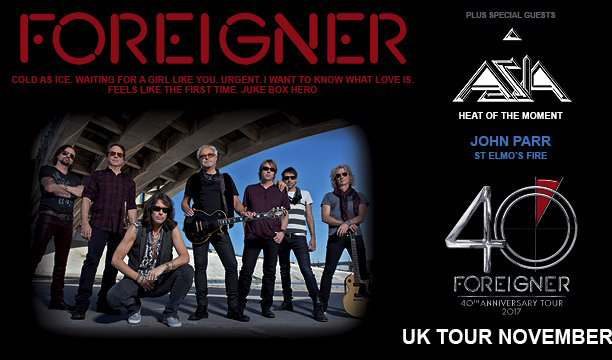 Foreigner's 40th Anniversary Tour Ft. John Parr